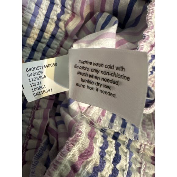 Lane Bryant Surplice Neck Cross Over Top Smocked Elastic Waist Lightweight Sz 22 - Picture 15 of 15